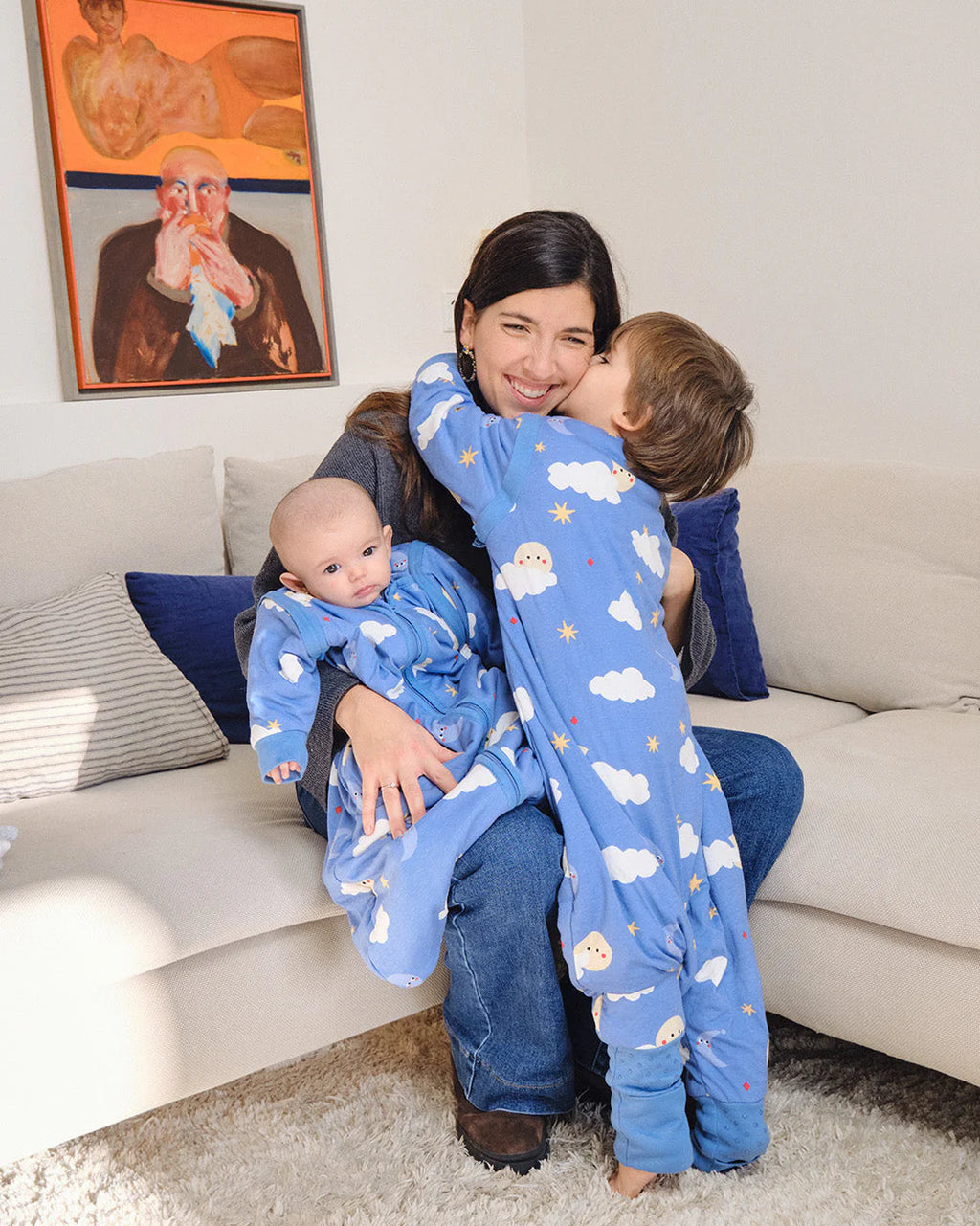 Sleeping jumpsuit with sleeves and socks - Good night - TOG 1 by Molis & Co