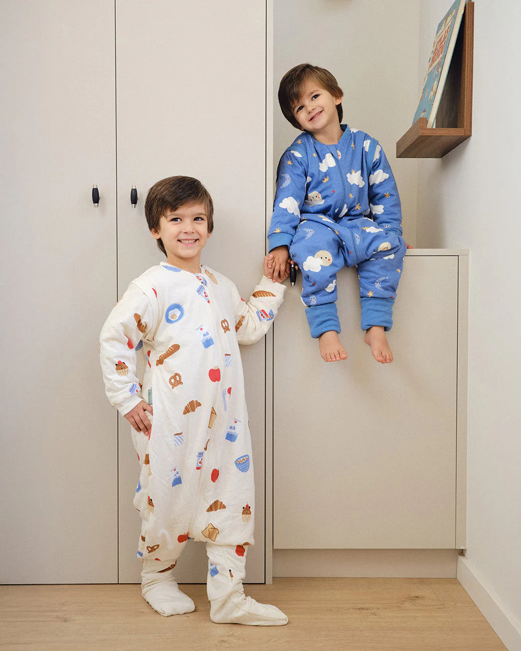 Sleeping jumpsuit with sleeves and socks - Good night - TOG 1 by Molis & Co