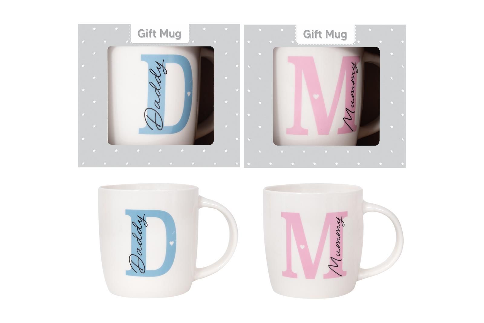 Hugs & Kisses Mummy & Daddy Mugs 12oz