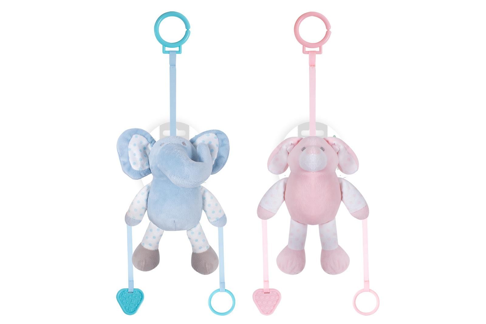 Hugs & Kisses Plush Attachable Toy 2 Assorted Designs