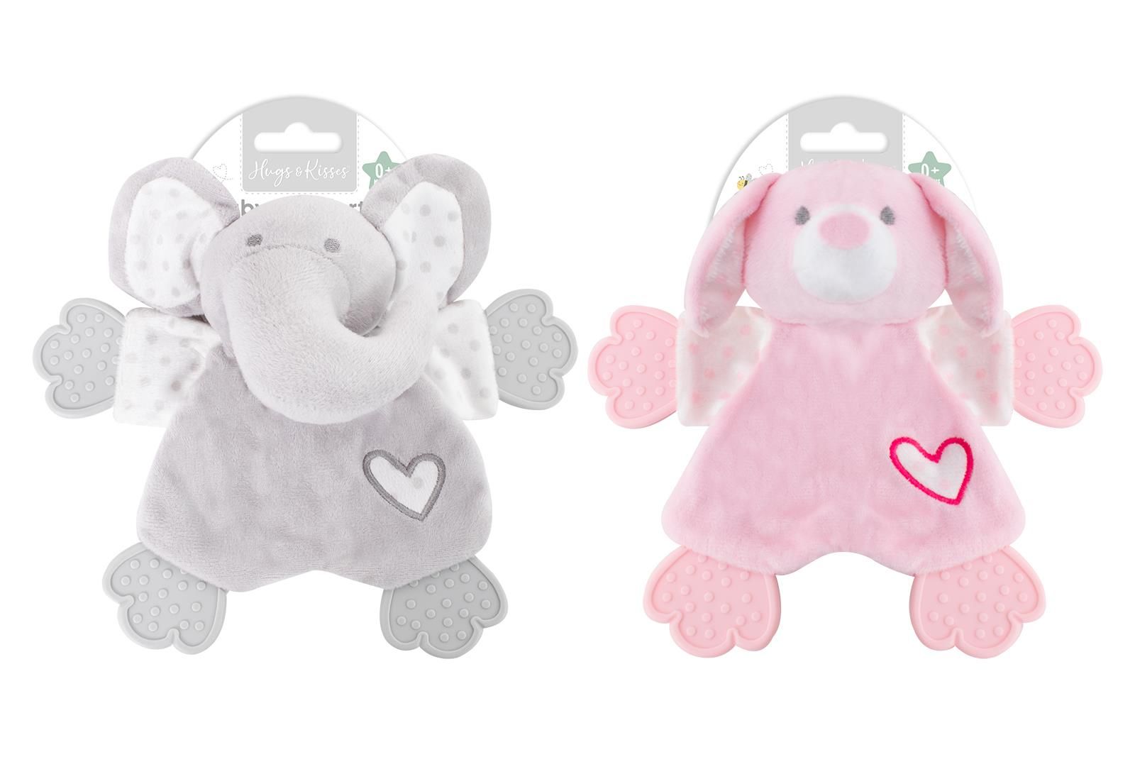 Hugs & Kisses Plush Comfort Toy 2 Pack Assorted Designs