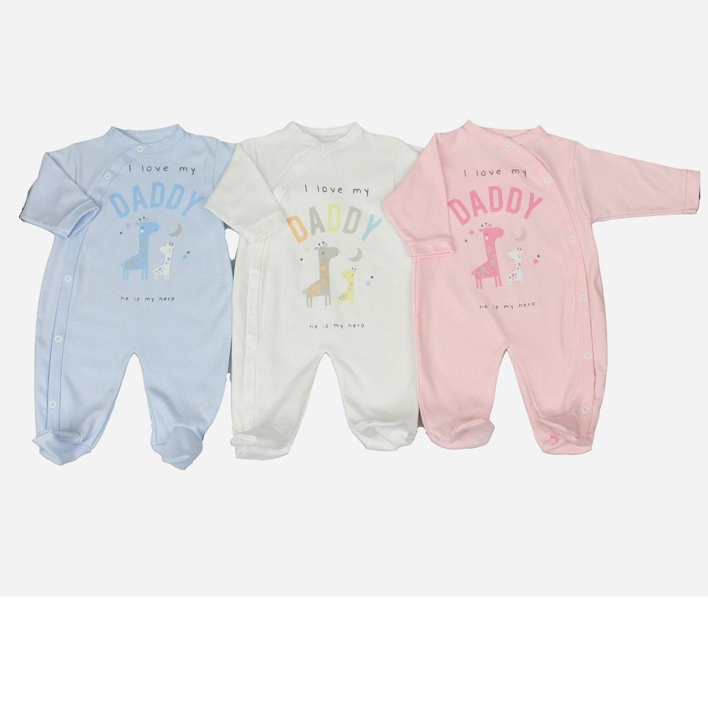 Watch Me Grow I Love My Daddy" Cotton Sleepsuit