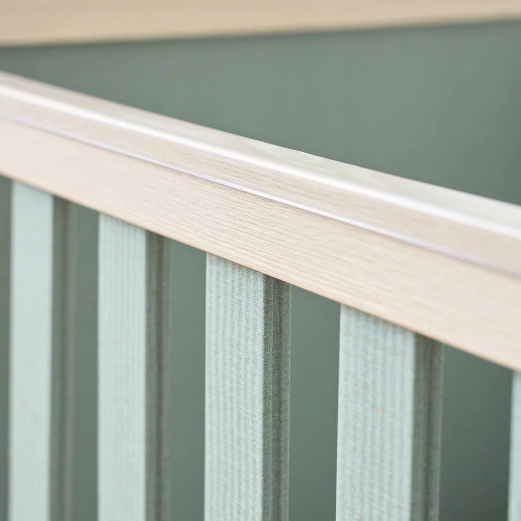 Tutti Bambini Kuba Cot Bed - Oak / Sage Weave