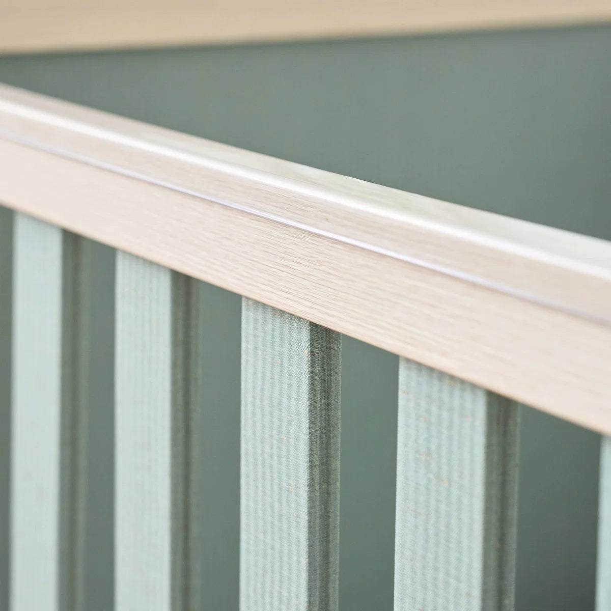 Tutti Bambini Kuba Cot Bed - Oak / Sage Weave