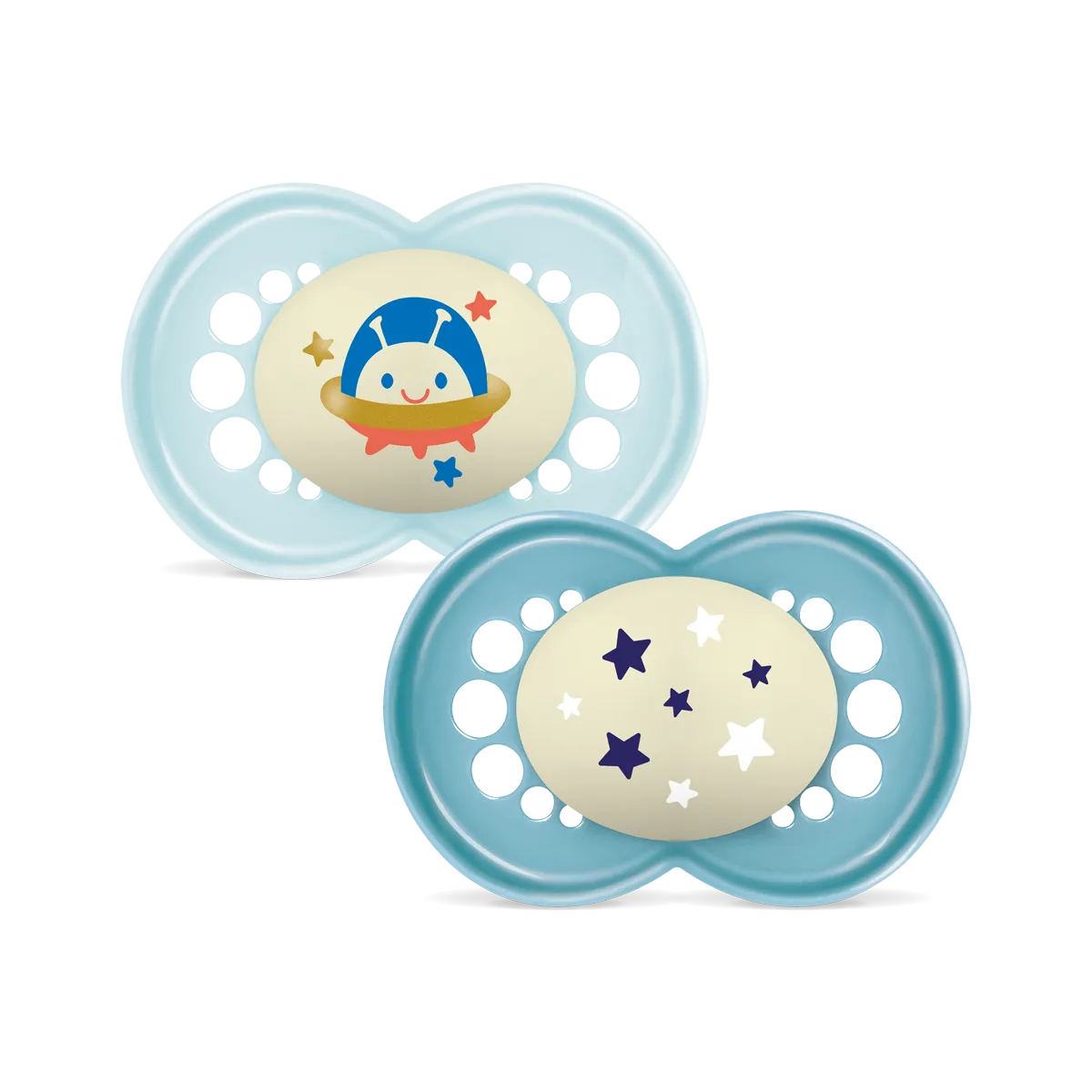 MAM Original Night Soother 18-36  months, set of 2 Space
