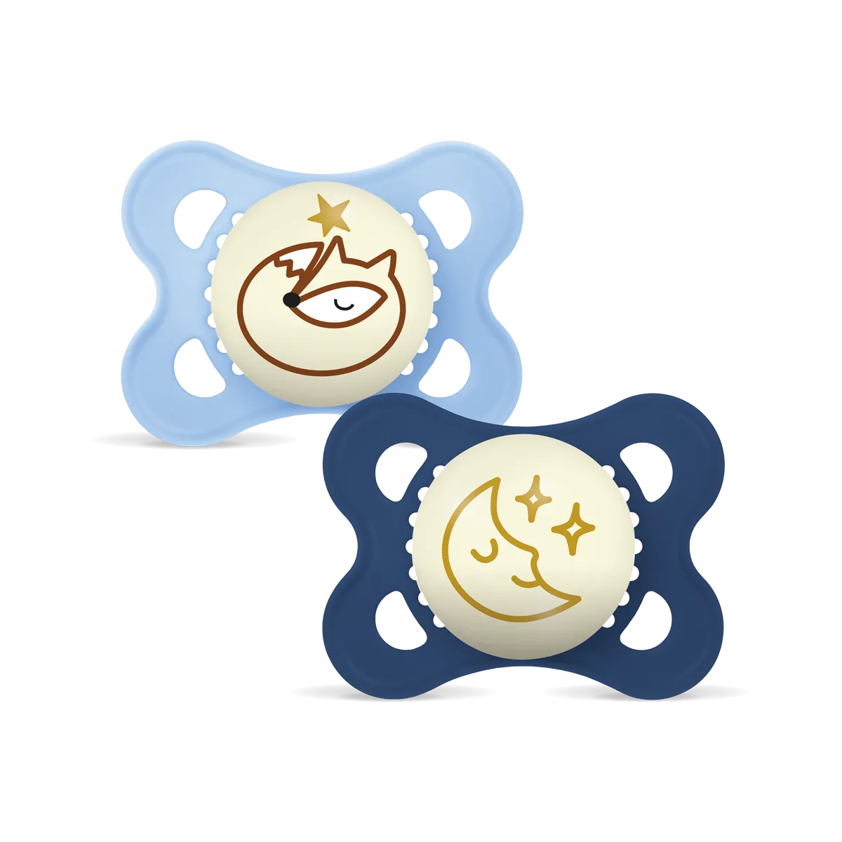MAM Original Night Soother 2-6 months, set of 2 Fox/Moon