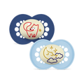 MAM Original Night Soother 6-18 months, Set of 2 - Fox / Star