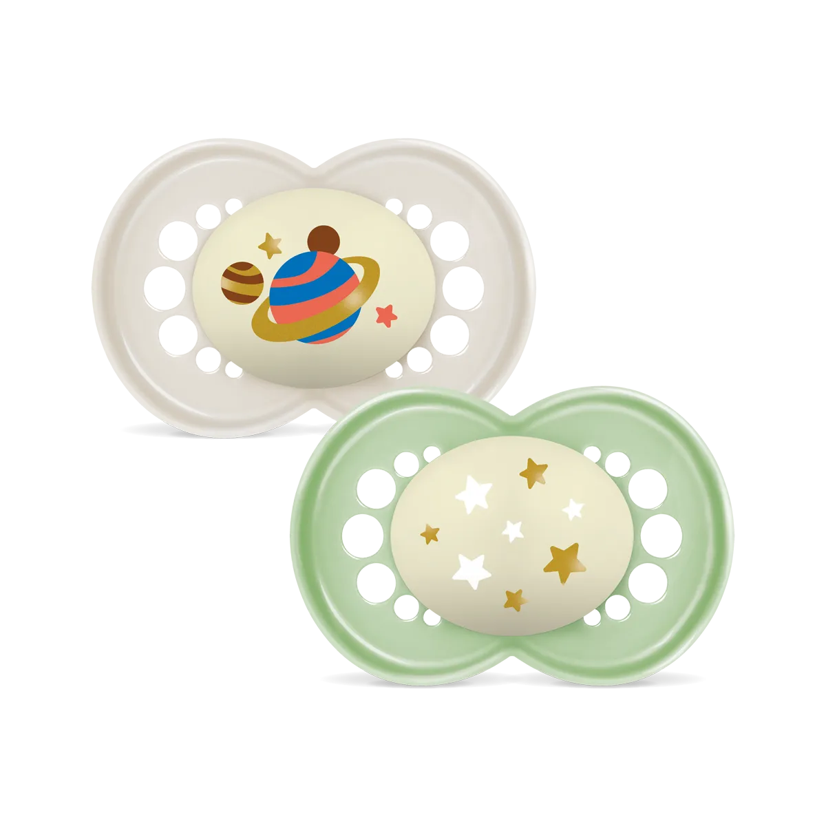 MAM Original Night Soother 6-18 months, set of 2 - Planet