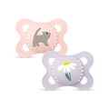 MAM Original Soother 2-6 months, Set of 2 - Cat/Flower