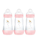 MAM Easy Start Anti-Colic Baby Bottles | 3 Pack Pink (3 x 260ml)