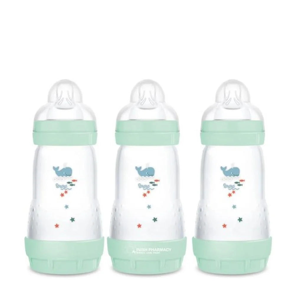 MAM Easy Start Anti-Colic Baby Bottles | 3 Pack Whale (3 x 260ml)