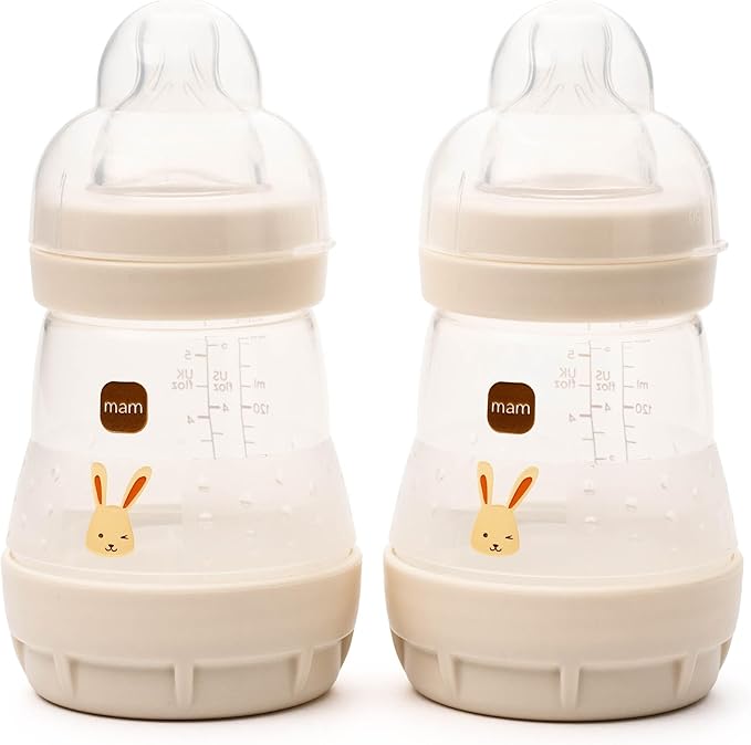 MAM Easy Start Anti-Colic Baby Bottles | 2 Pack Rabbit (2 x 160ml)