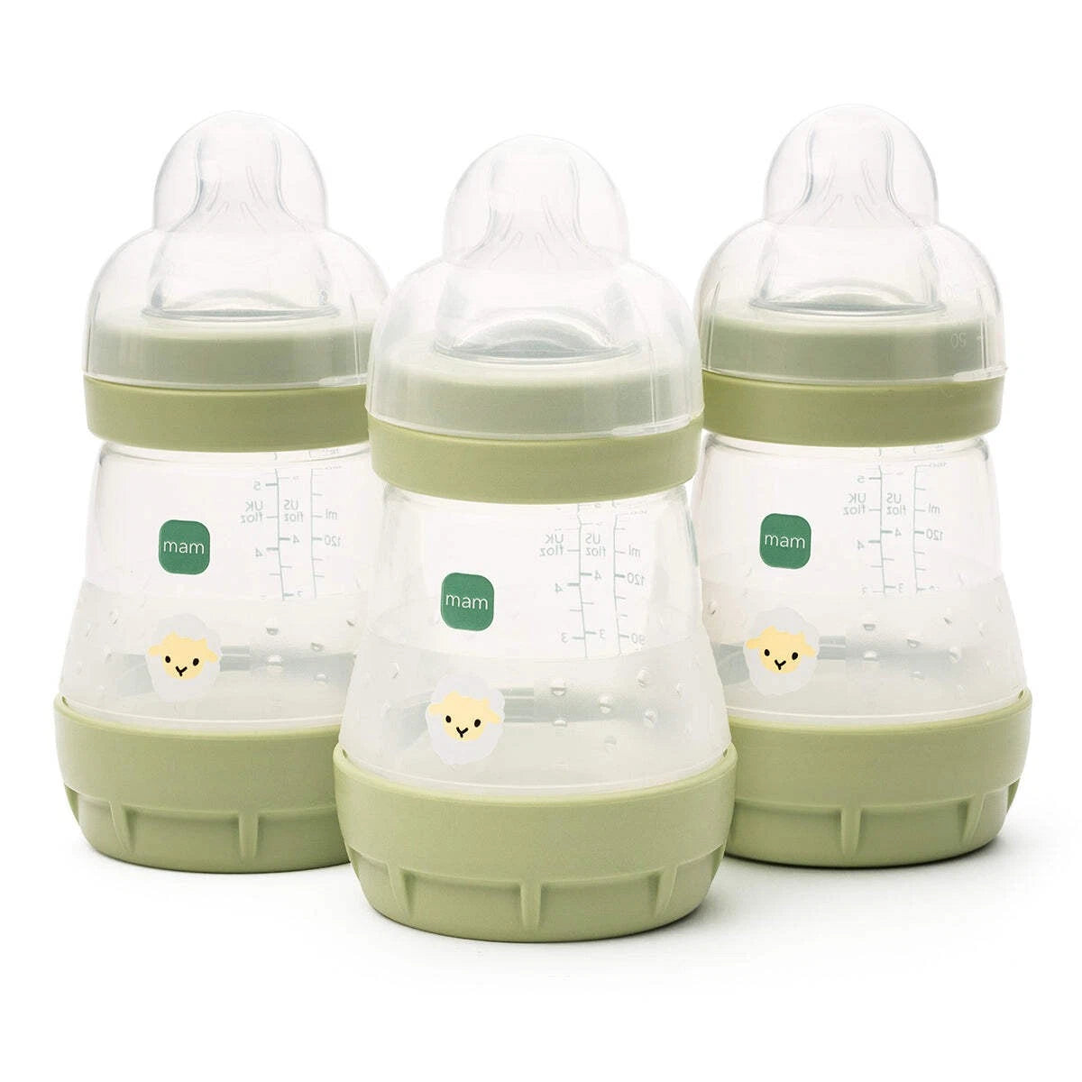 MAM Easy Start Anti-Colic Baby Bottles | 3 Pack Sheep (3 x 160ml)