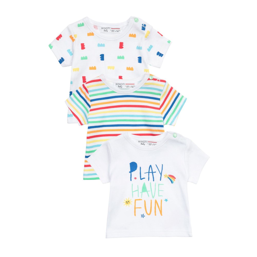 Minoti Smiling 3 Pack T-Shirts