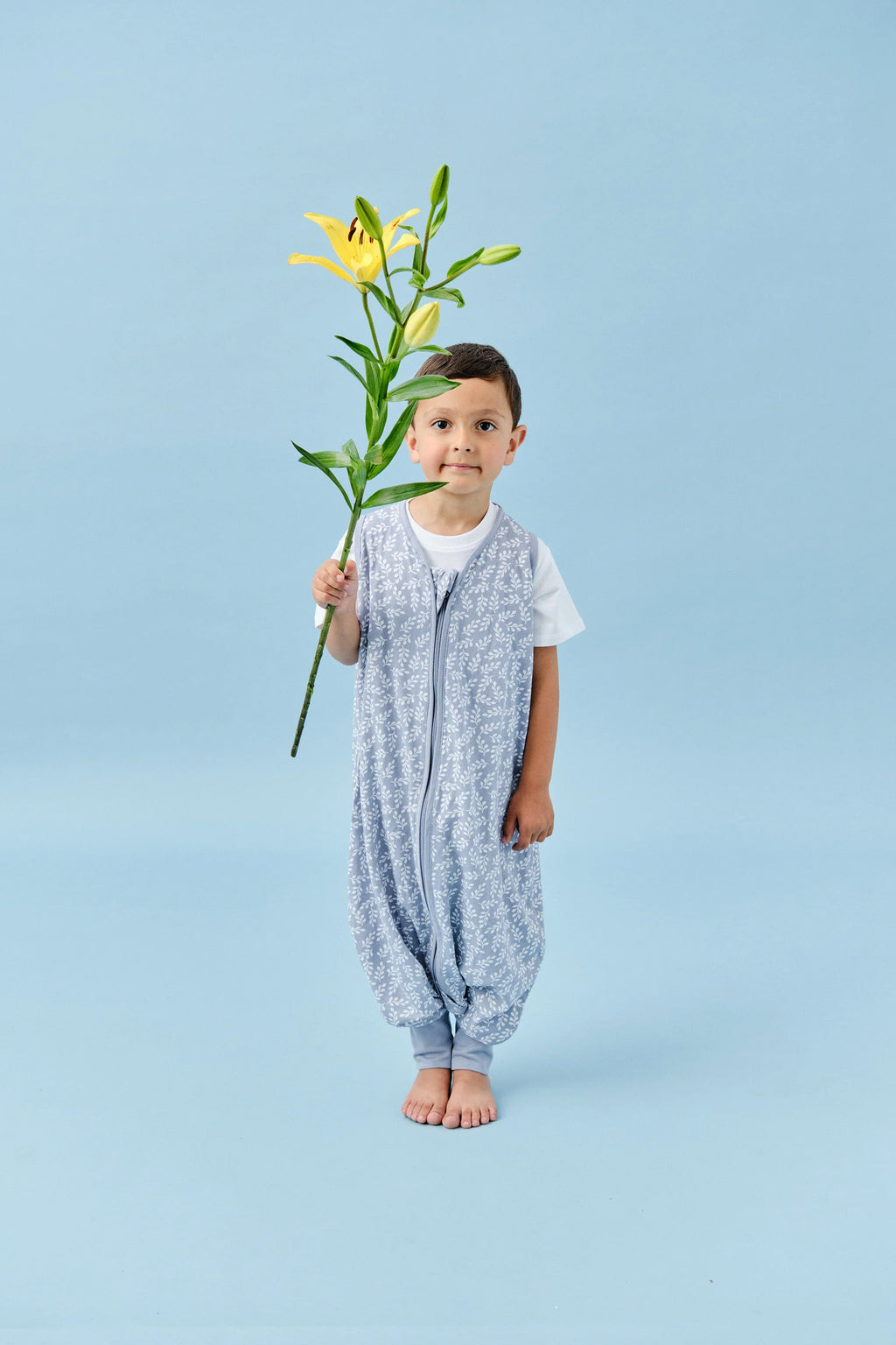 Molis & Co. Sleeping jumpsuit - Blue Garden - TOG 0.5