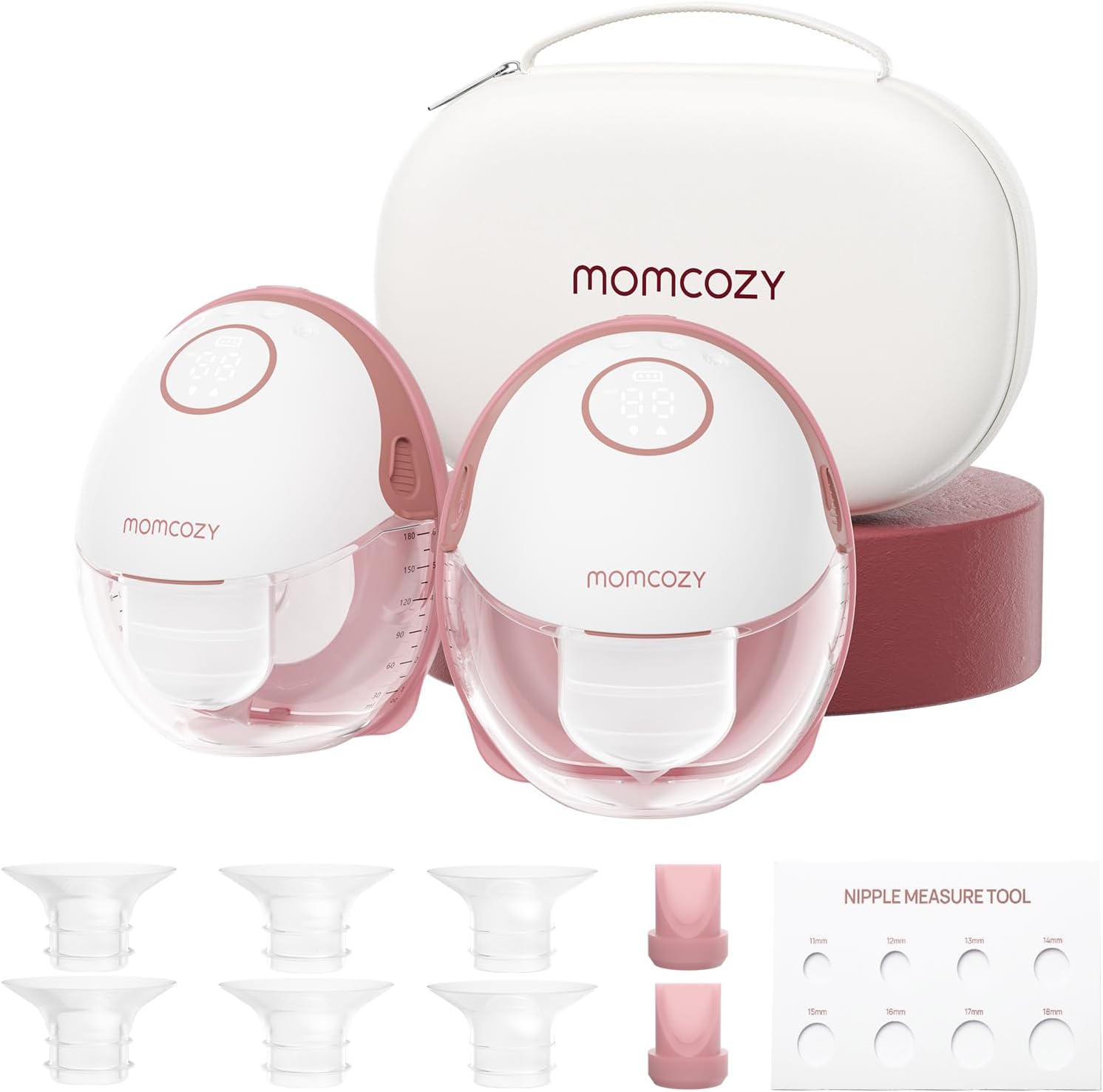 Momcozy M6 Red Breast Pump, Breast Pump, Pack of 2