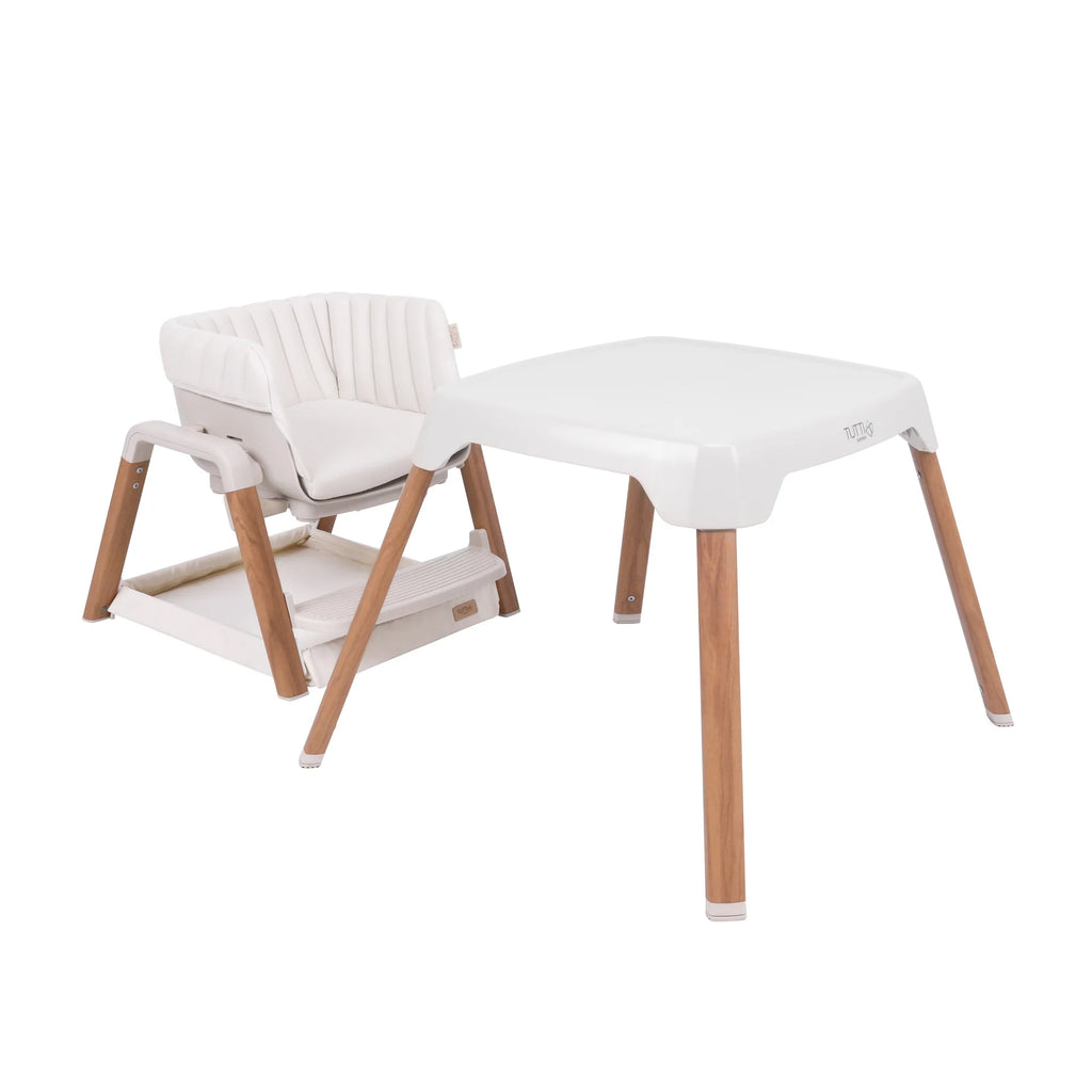 Tutti Bambini Nova Evolutionary Highchair - Ecru/Scandinavian Walnut