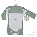 Soft Touch Tiny baby set - Green/ White