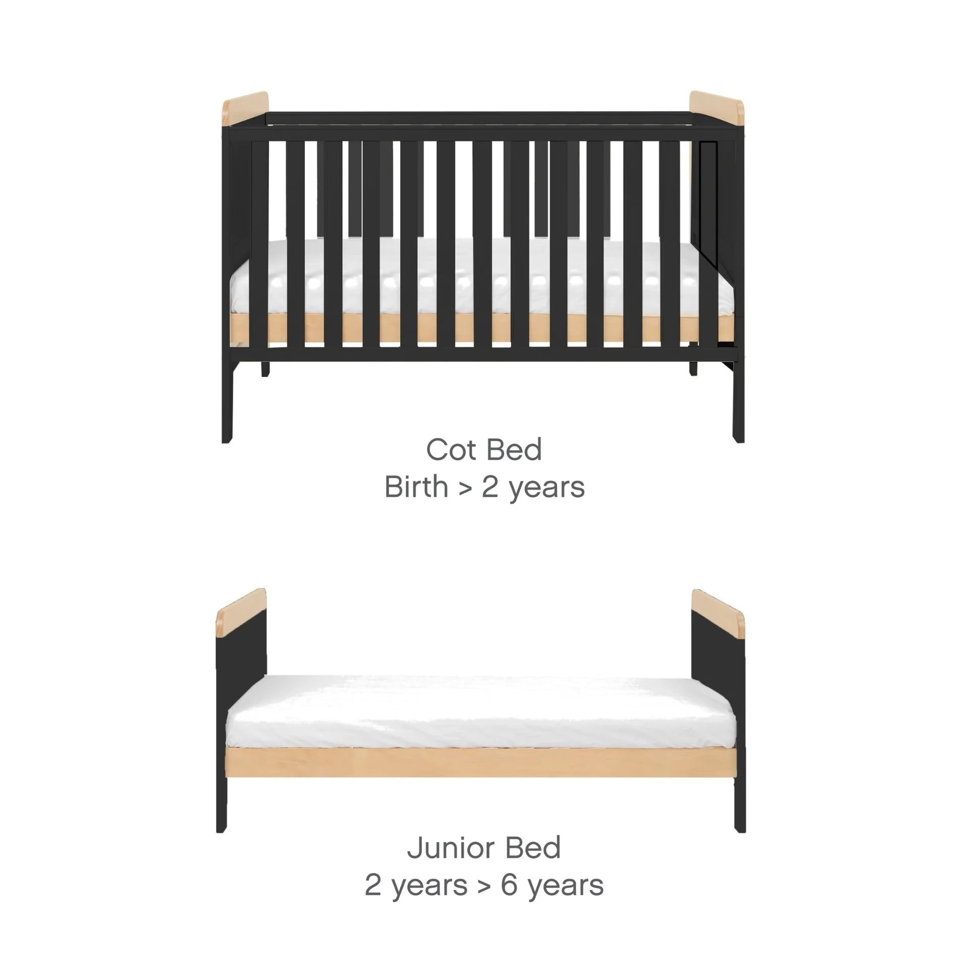 Tutti Bambini Rio Collection - Cot Bed with Cot Top Changer