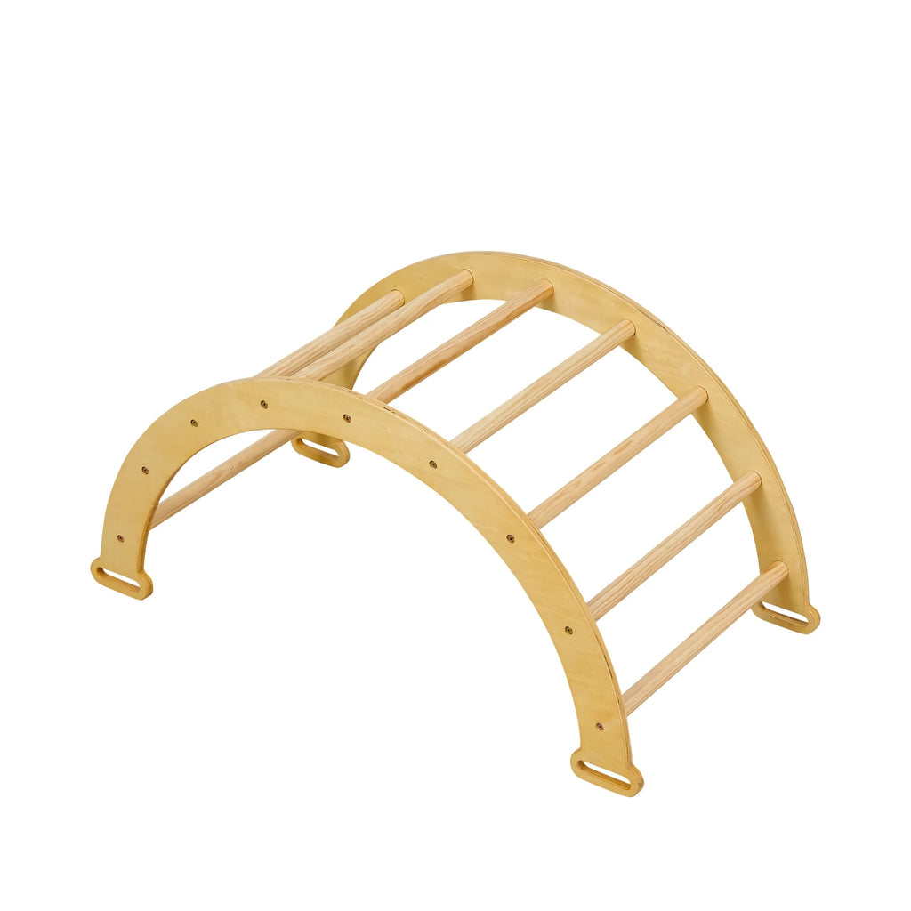 Tutti Bambini Scala Montessori 3 in 1 Pikler Climbing Frame with Climbing Wall -Natural
