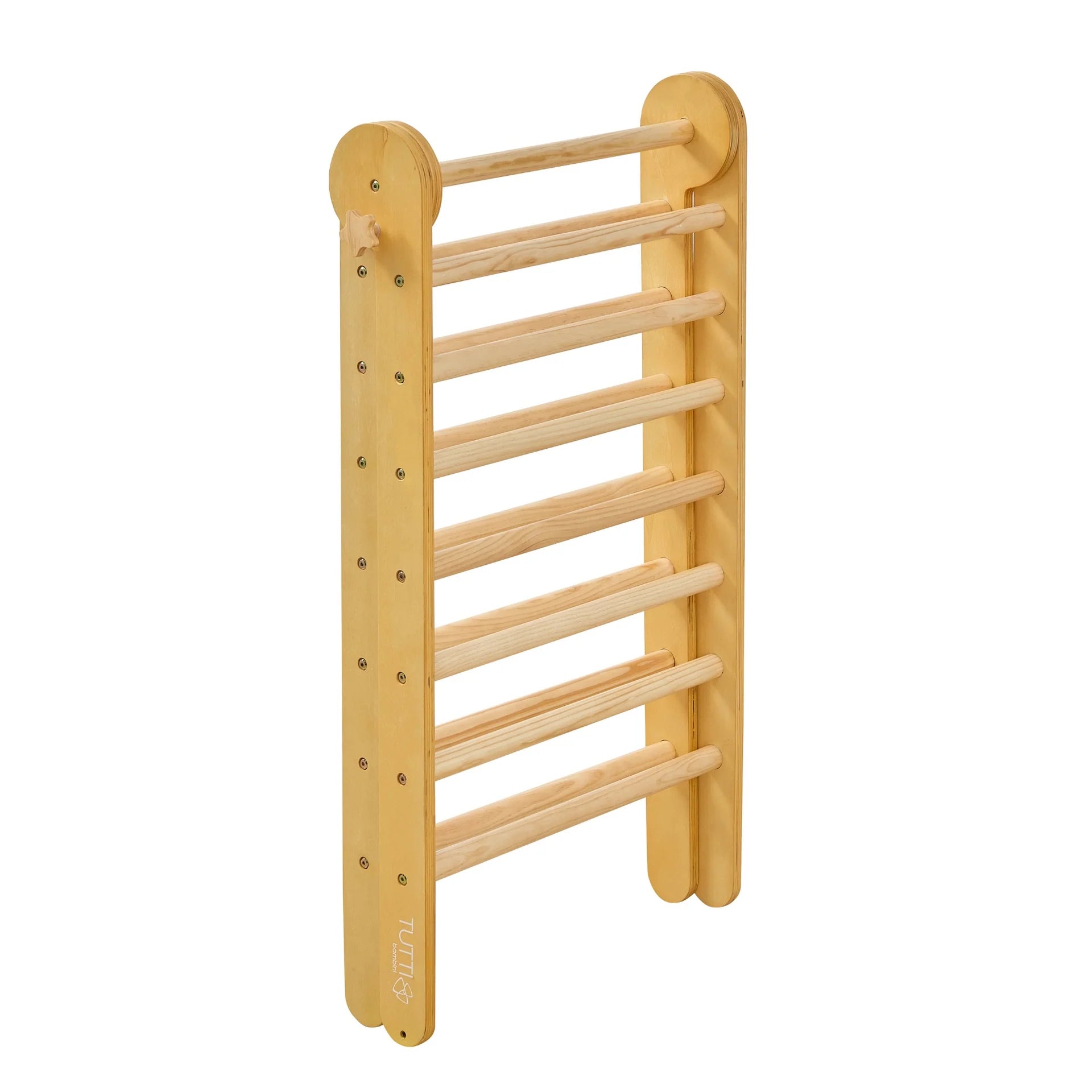 Tutti Bambini Scala Montessori 3 in 1 Pikler Climbing Frame with Climbing Wall -Natural