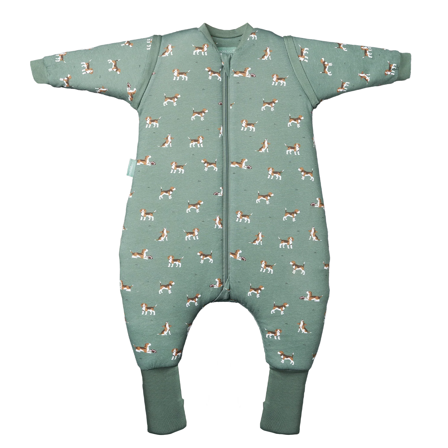 Sleeping jumpsuit with sleeves and socks - Beagle - TOG 2.5 Molis&Co