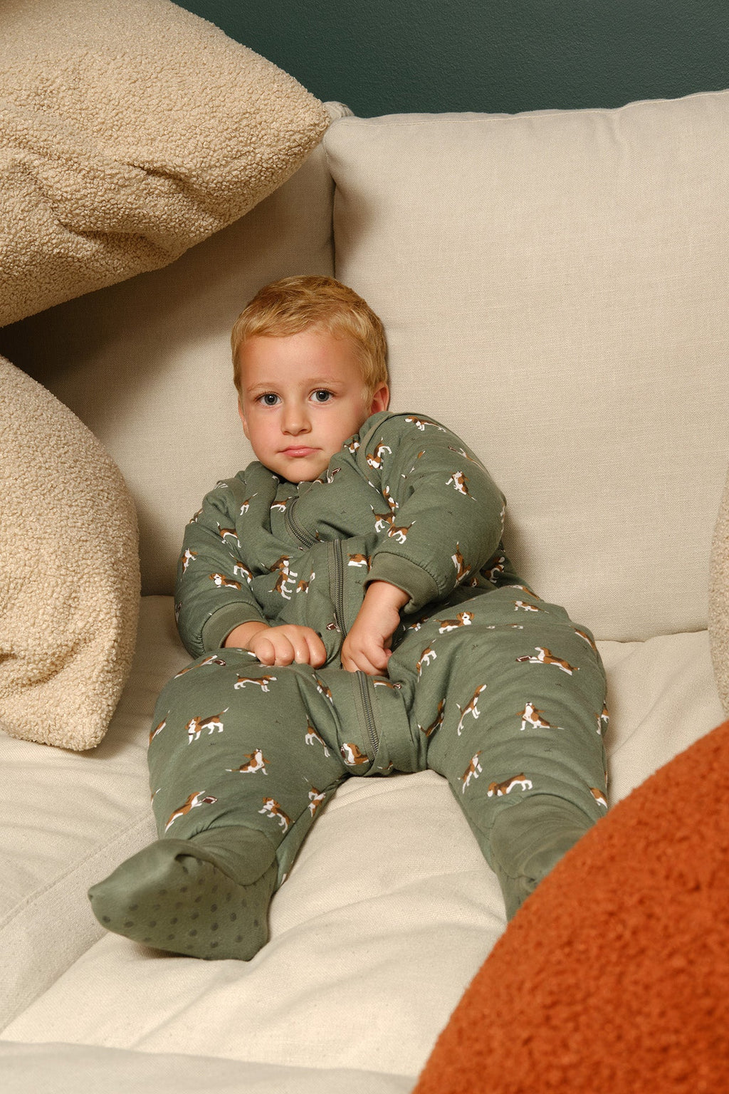 Sleeping jumpsuit with sleeves and socks - Beagle - TOG 2.5 Molis&Co