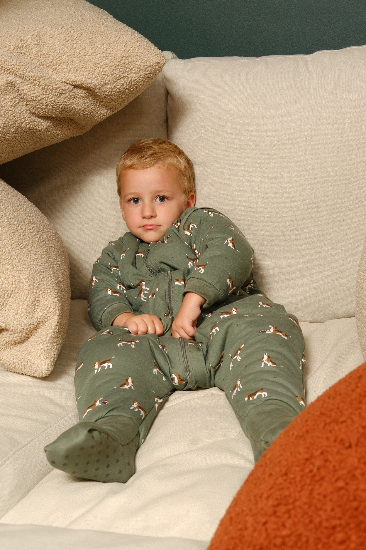 Sleeping jumpsuit with sleeves and socks - Beagle - TOG 2.5 Molis&Co