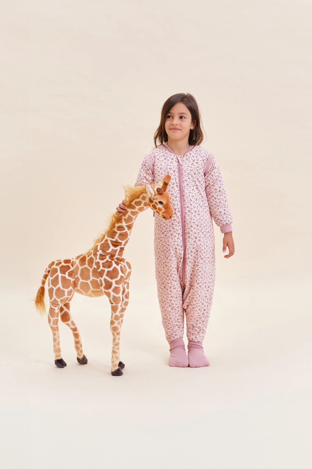 Sleeping jumpsuit with sleeves and socks - Misty Rose - TOG 2.5 Molis&Co