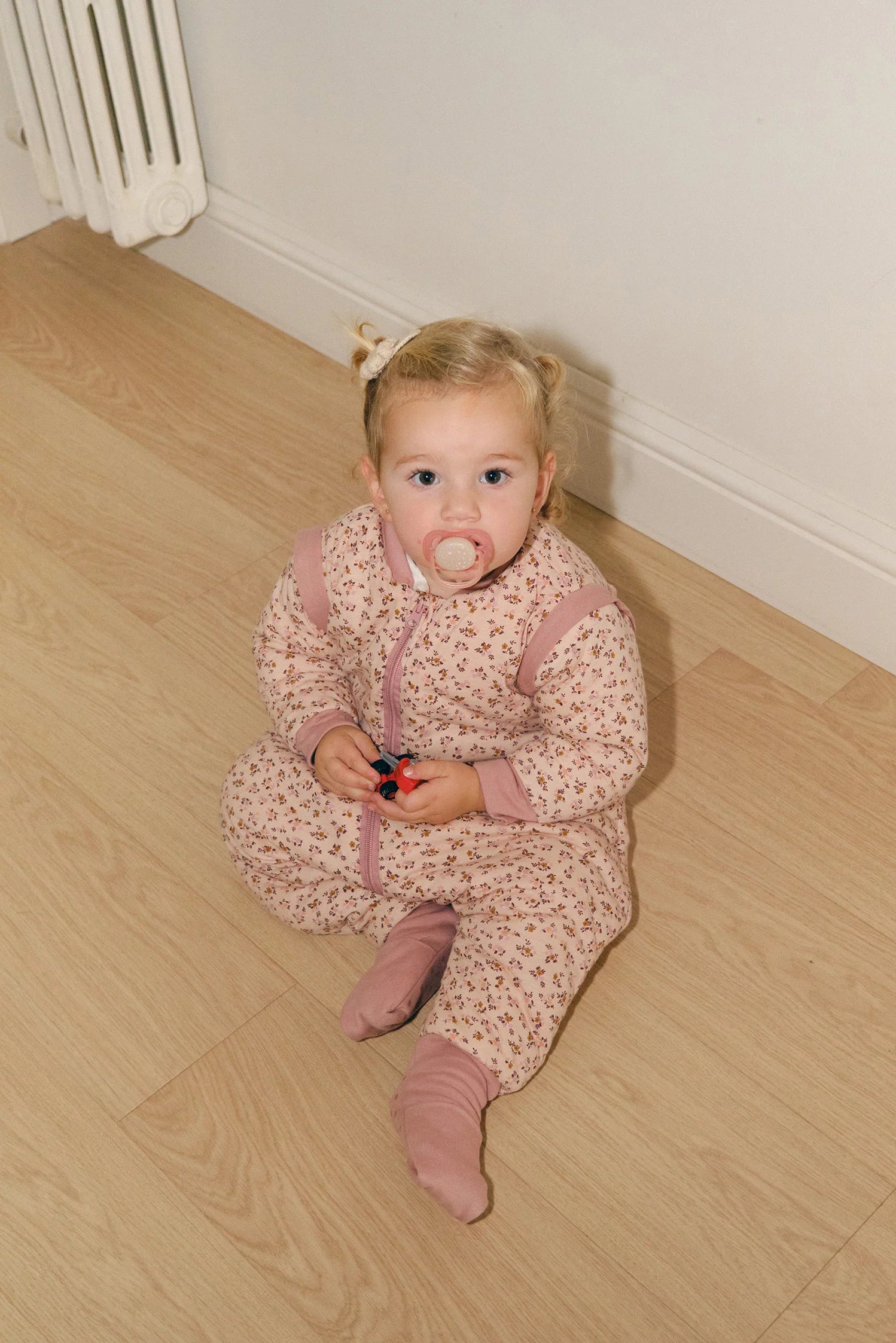 Sleeping jumpsuit with sleeves and socks - Misty Rose - TOG 2.5 Molis&Co