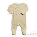 Soft Touch Biscuit Ribbed Sleepsuit (0-3 Months)