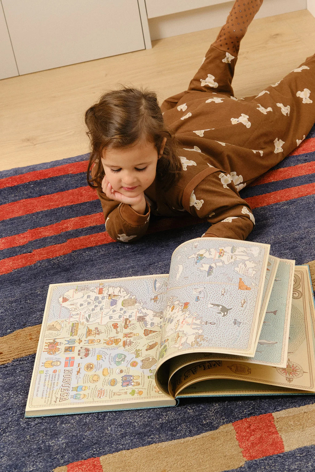 Sleeping jumpsuit with sleeves and socks -Teddy Mocca - TOG 1
