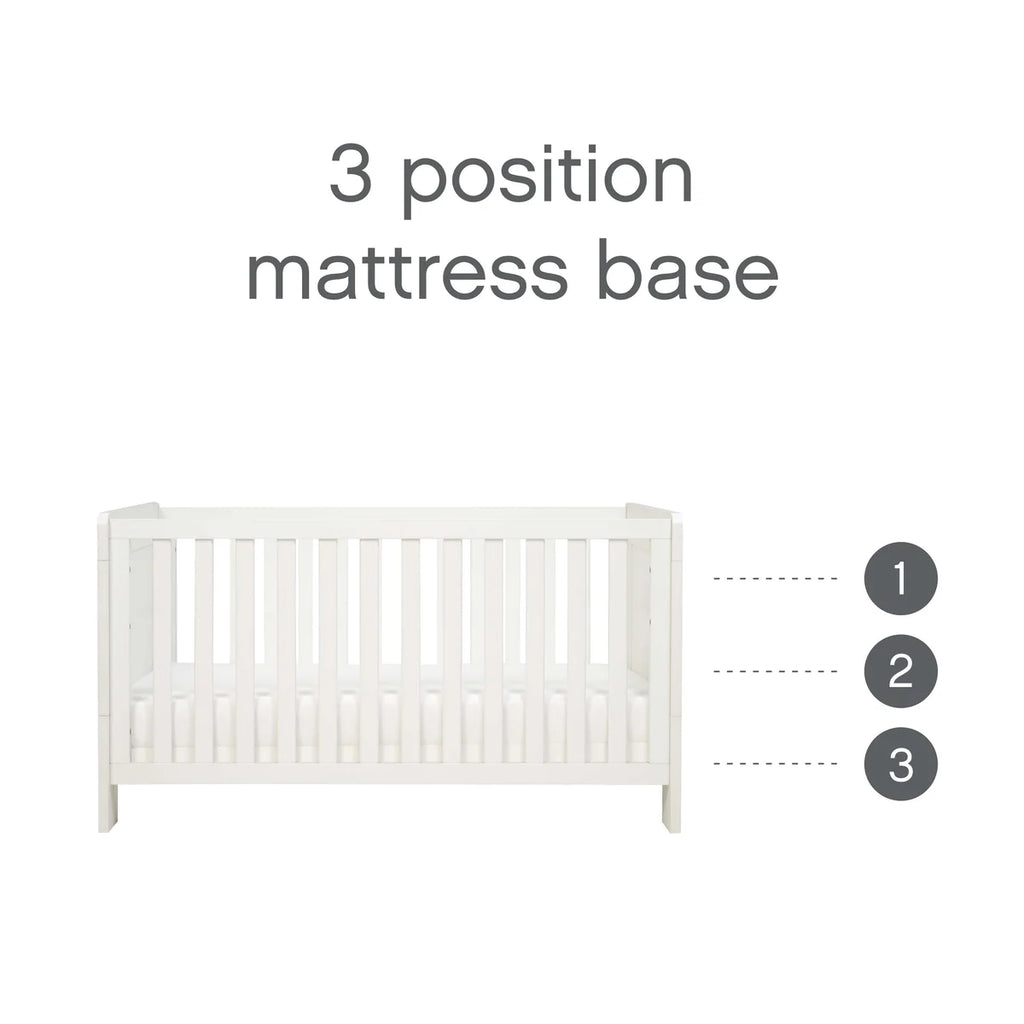 Tutti Bambini Alba Mini Cot Bed -White