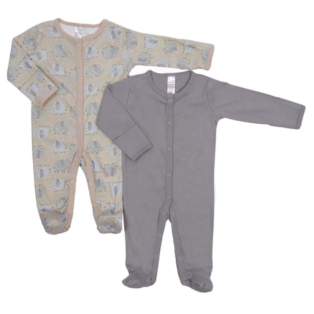 Unisex 2 Pack Sleepsuits
