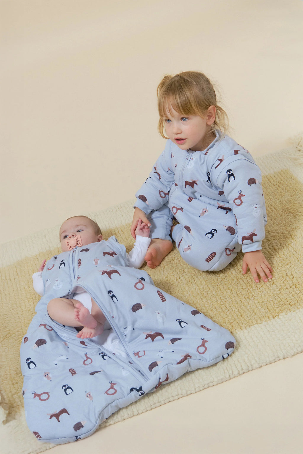 Baby sleeping bag with sleeves - Winter Animals - TOG 2.5 by Molis&Co