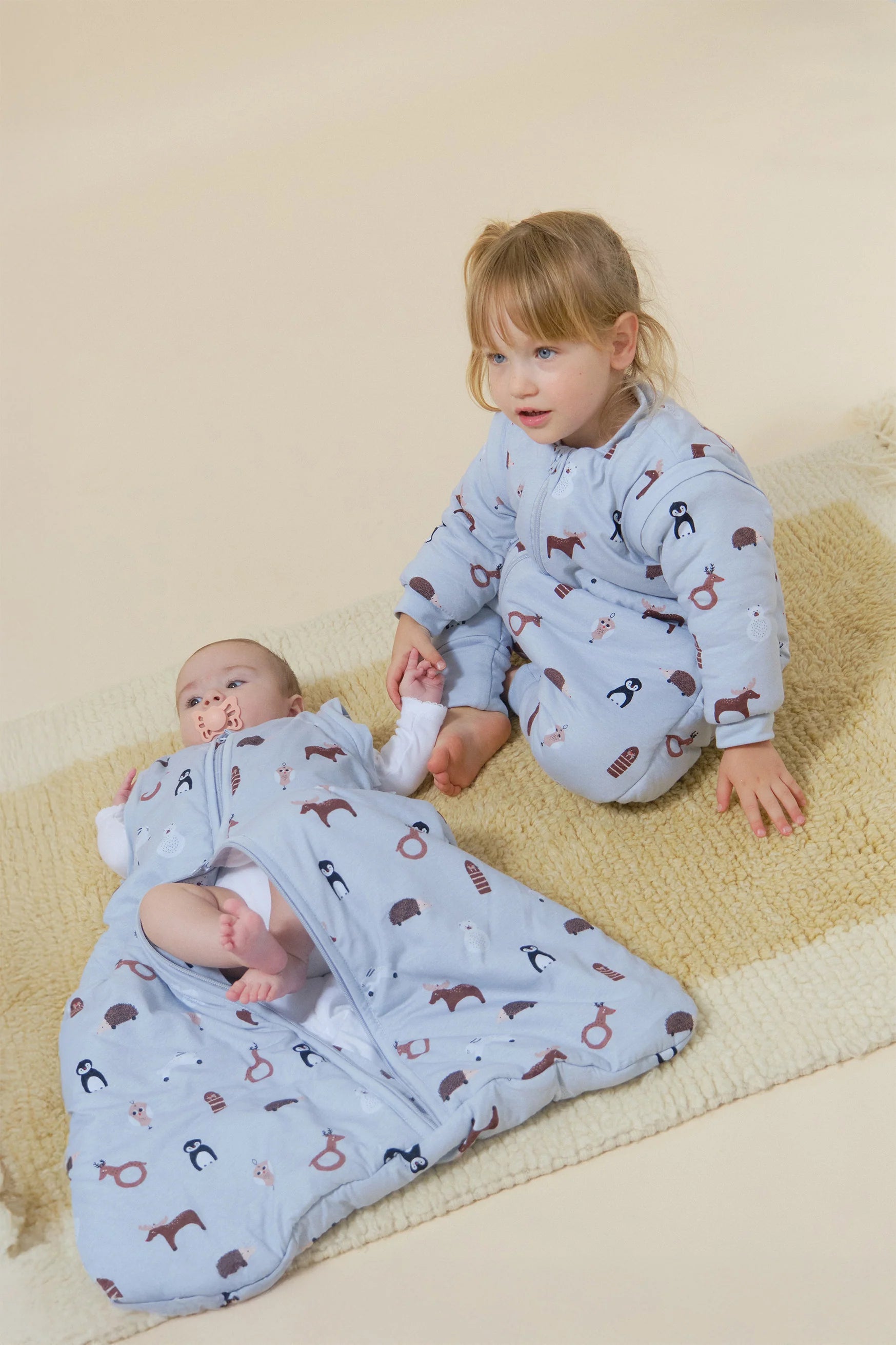 Baby sleeping bag with sleeves - Winter Animals - TOG 2.5 by Molis&Co