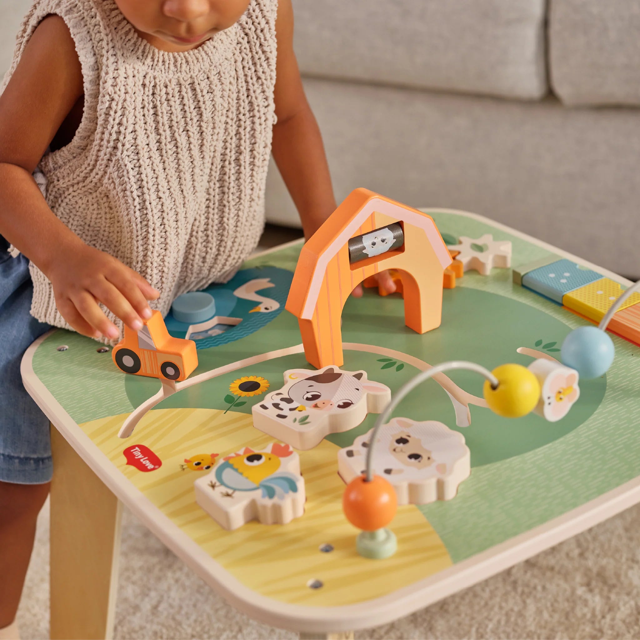 Tiny Love Farmers Funday Wooden Activity Table