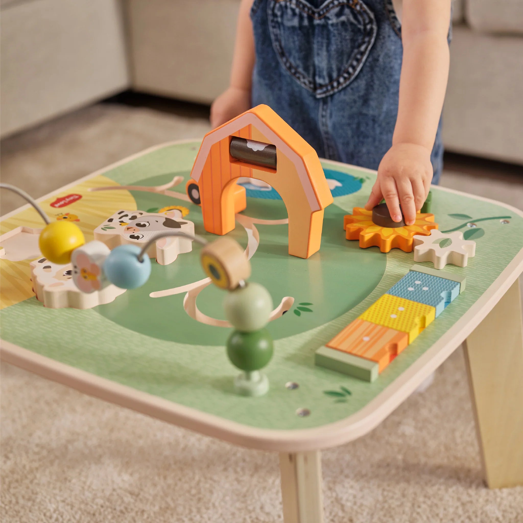 Tiny Love Farmers Funday Wooden Activity Table