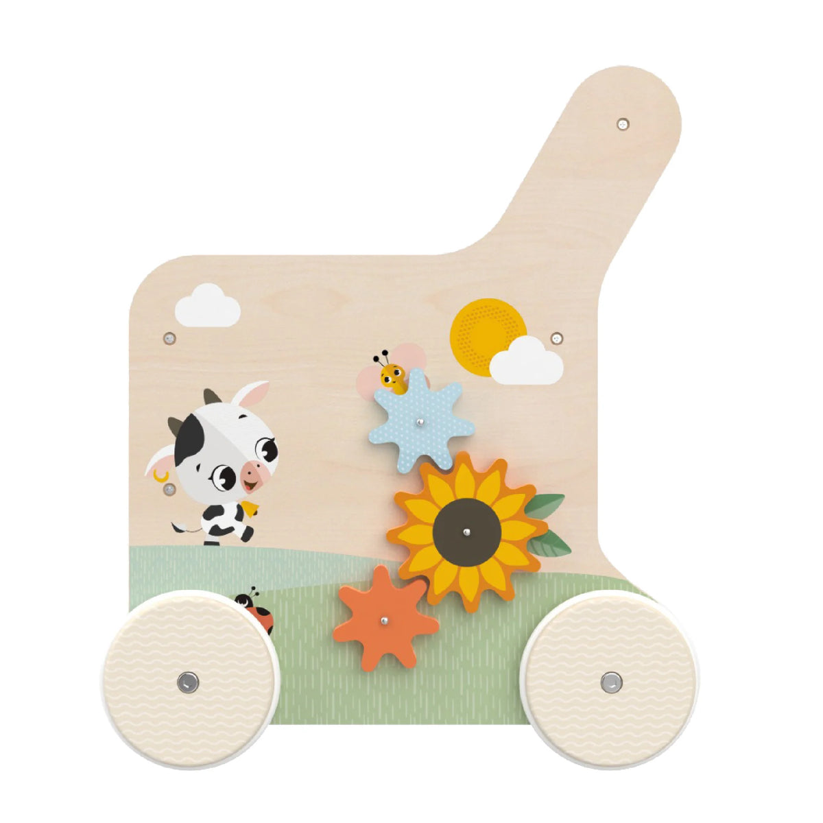Tiny Love Farmers Funday Push & Play Wooden Walk Behind