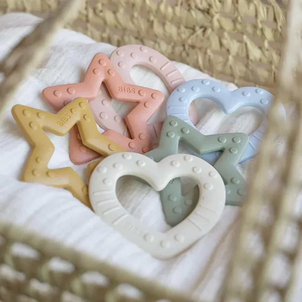 BIBS Baby Bitie Teether Star - Blush