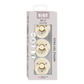 BIBS New Baby Pacifiers Try-It Collection 3 pack - Ivory