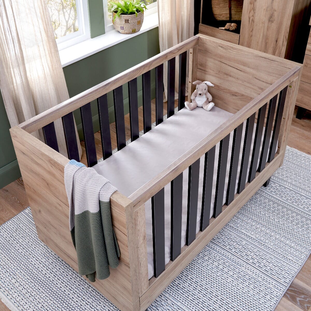Tutti Bambini Como 3 Piece Set - Distressed Oak / Slate Grey