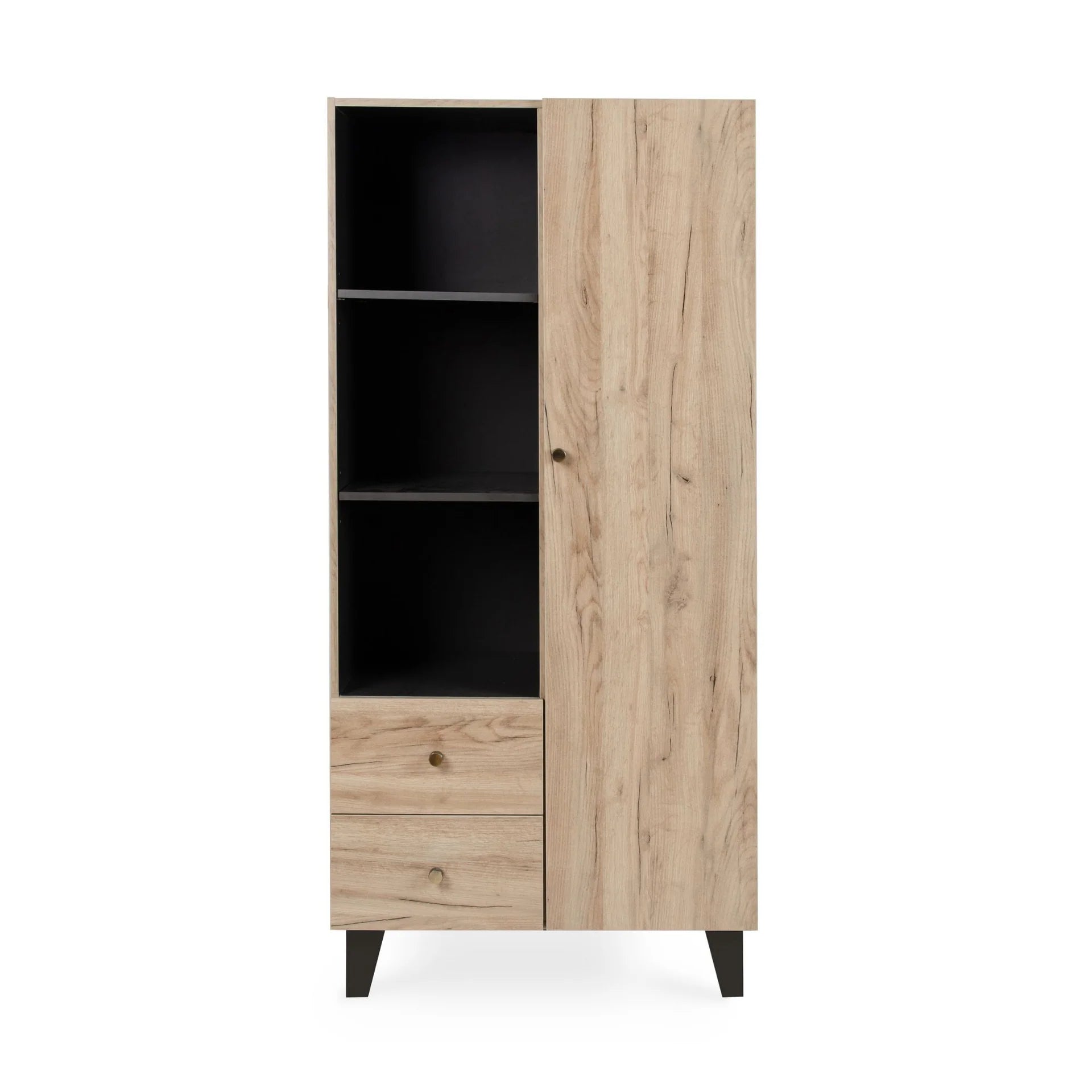 Tutti Bambini Como Wardrobe - Distressed Oak / Slate Grey