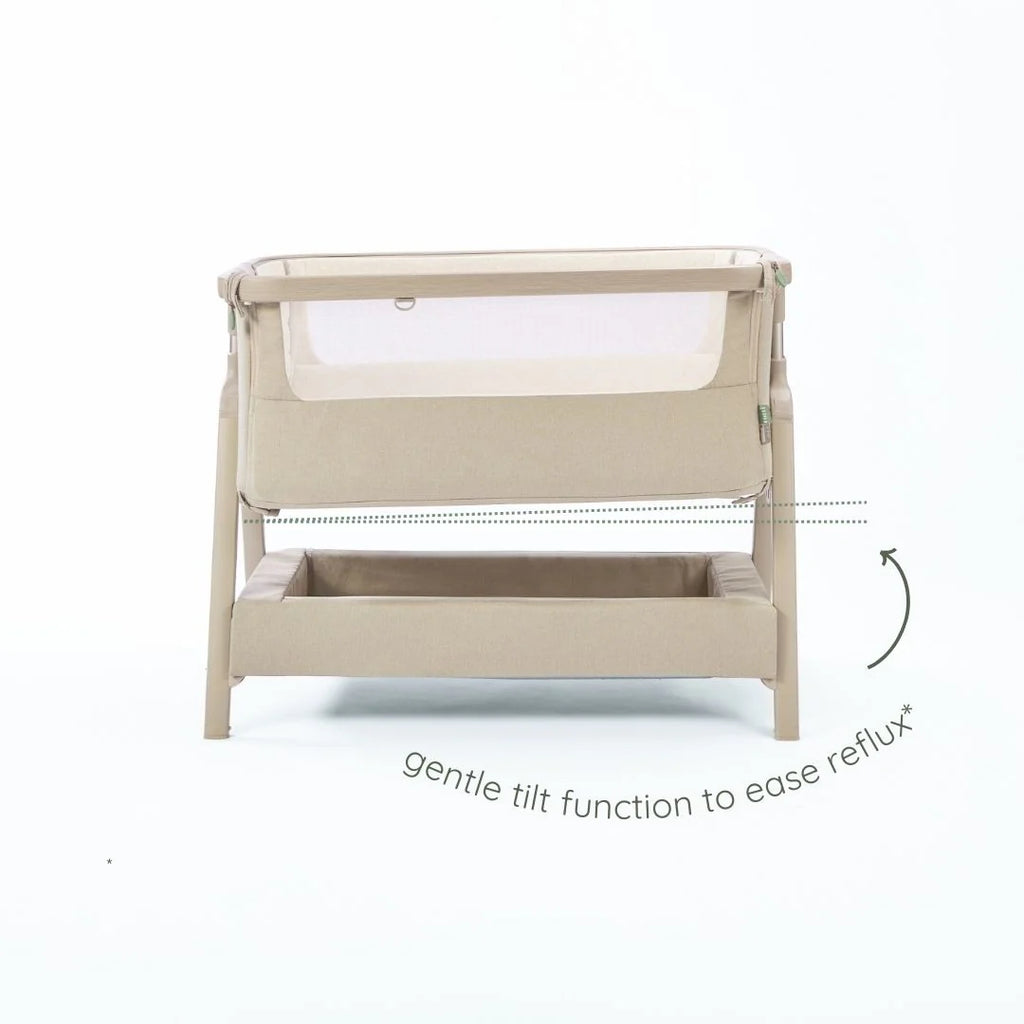 Tutti Bambini CoZee Air 2 Bedside Crib - Soft Walnut / Cocoa