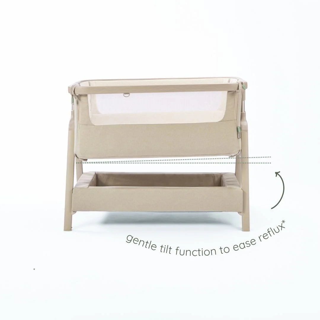 Tutti Bambini CoZee Air 2 Bedside Crib - Soft Walnut / Cocoa