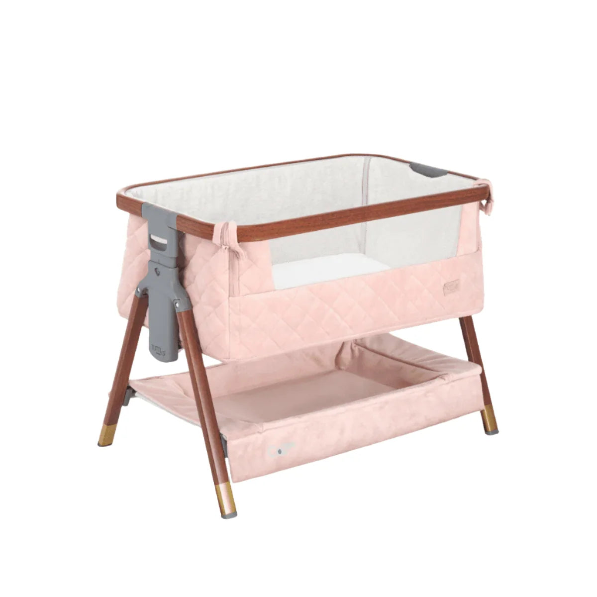 Tutti Bambini CoZee Luxe Mini Me Crib - Walnut & Blush