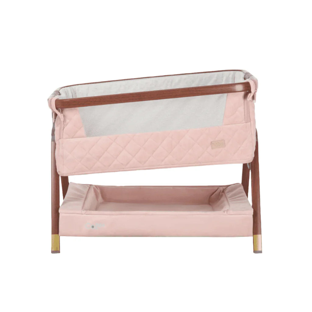 Tutti Bambini CoZee Luxe Mini Me Crib - Walnut & Blush