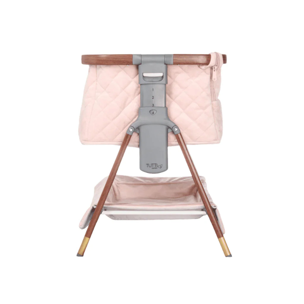 Tutti Bambini CoZee Luxe Mini Me Crib - Walnut & Blush