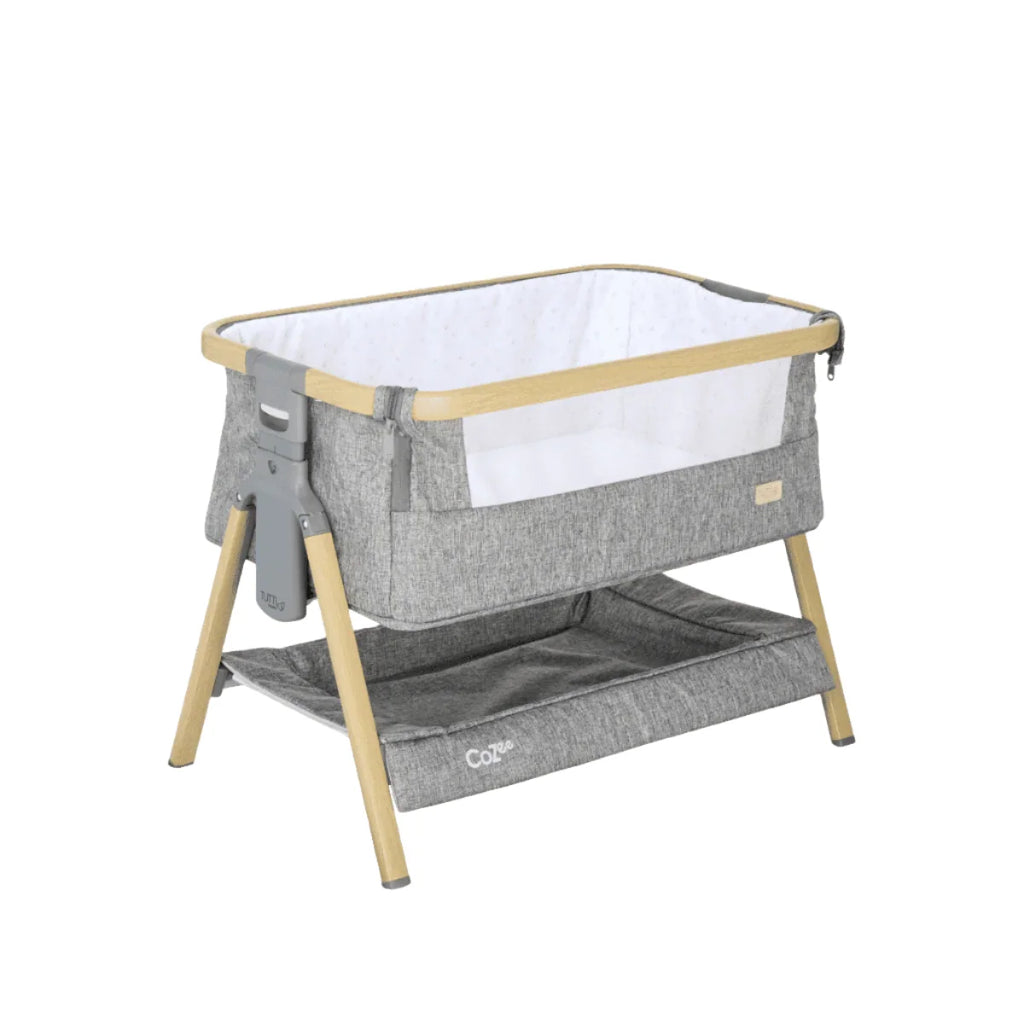 Tutti Bambini CoZee Luxe Mini Me Crib - Oak & Charcoal