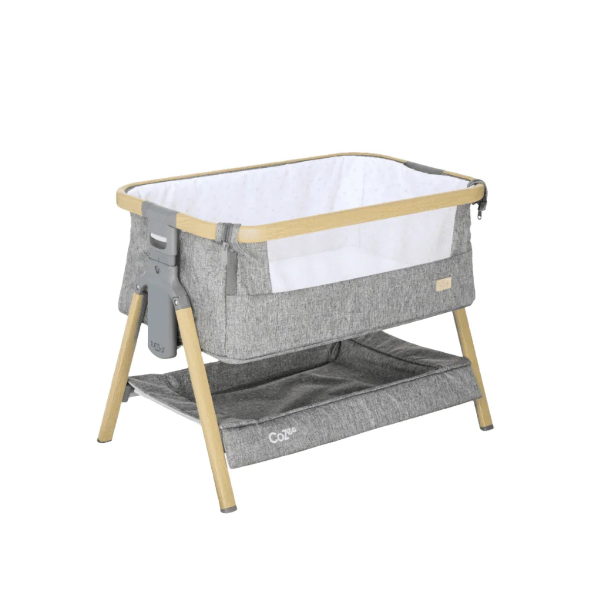 Tutti Bambini CoZee Luxe Mini Me Crib - Oak & Charcoal